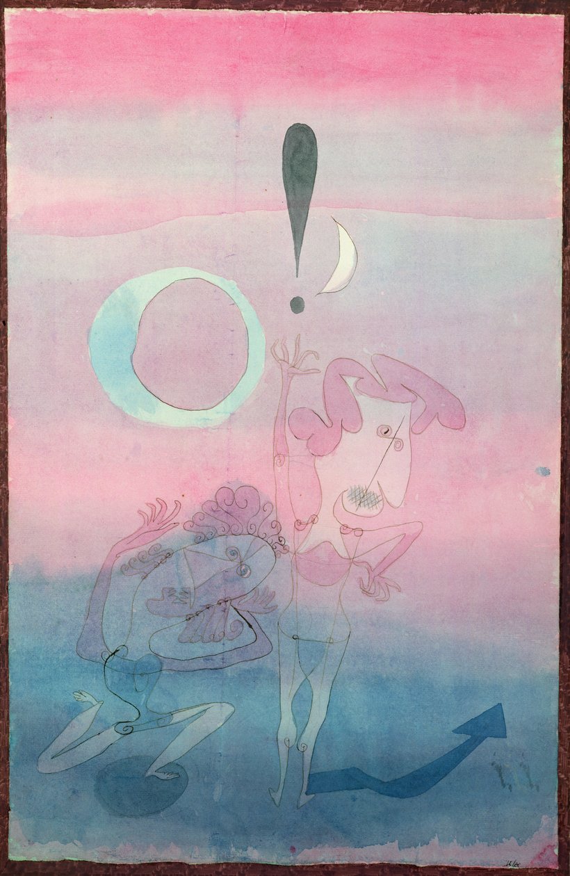 Scen från baletten "The False Oath" av Paul Klee