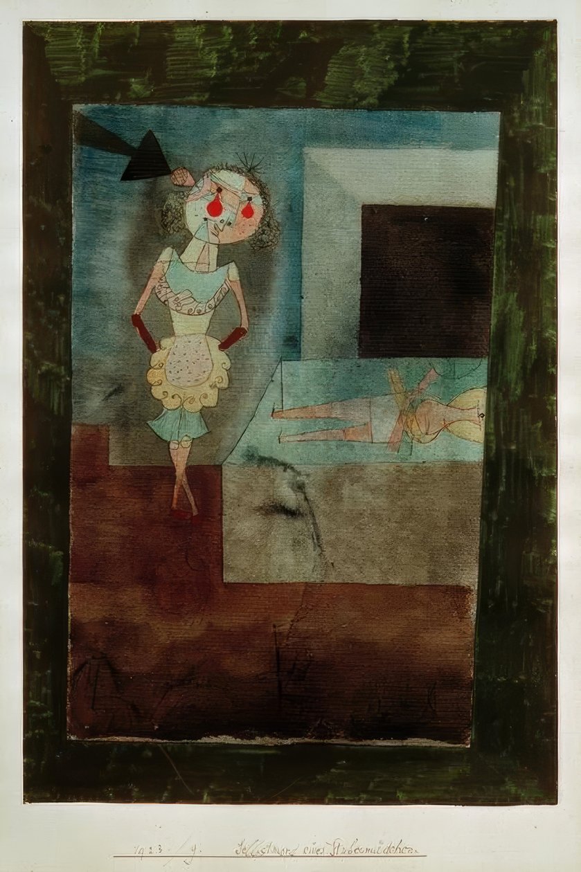 Självmord av en hembiträde av Paul Klee