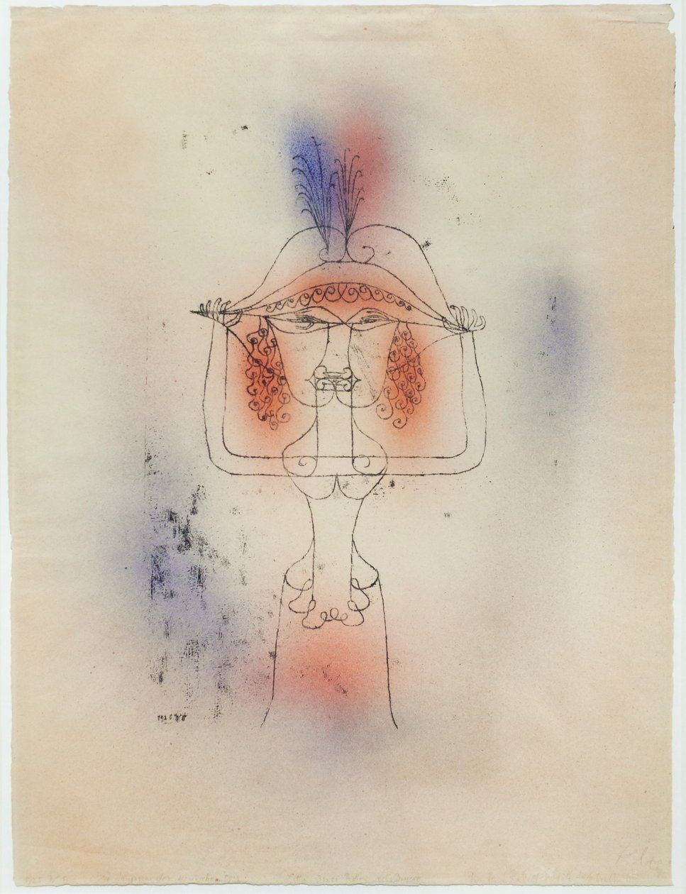Sångare i Comic Opera av Paul Klee