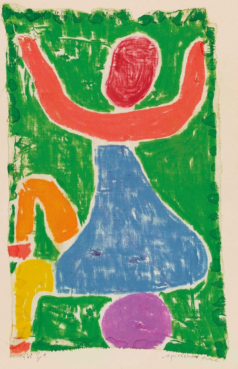 Leker barn Leker barn, 1938. av Paul Klee