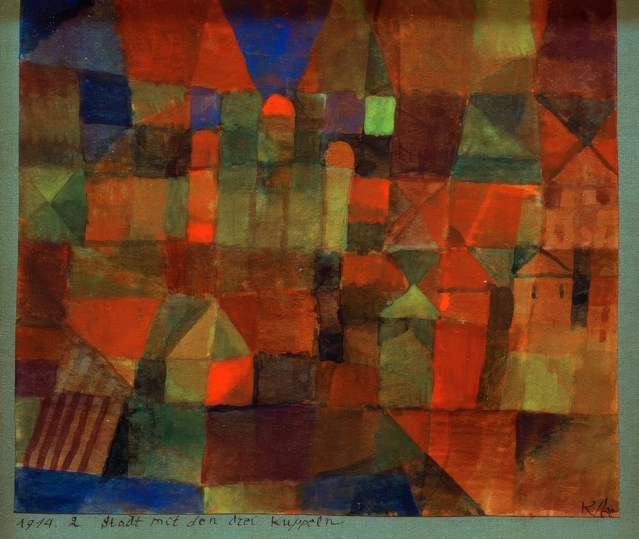 Stad med de tre kupolerna av Paul Klee
