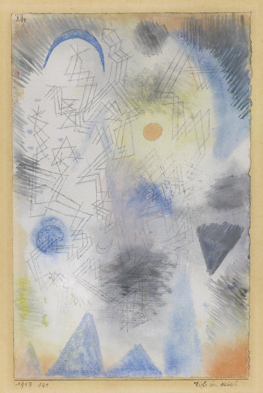 Mål i dimman, 1917 av Paul Klee