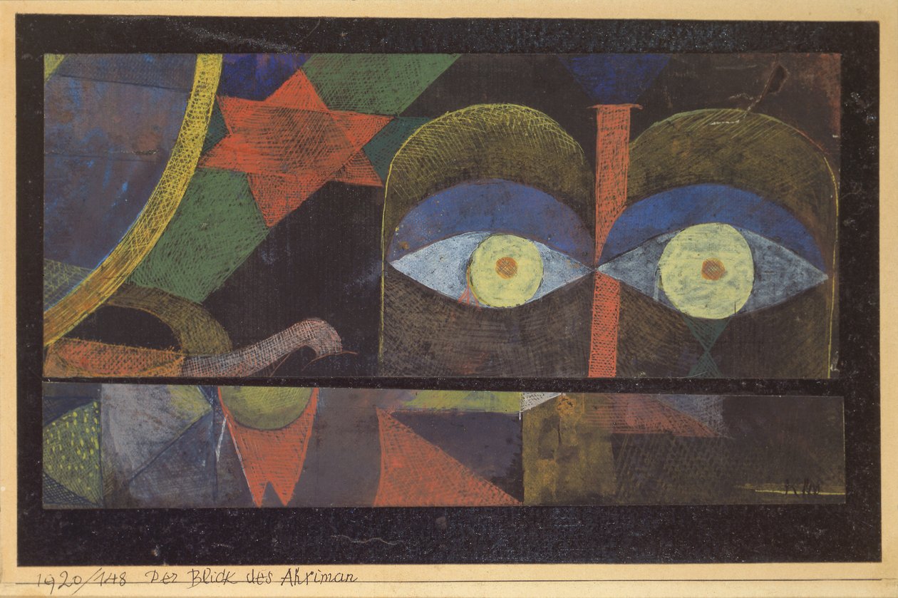 Ahrimans blick, 1920. av Paul Klee