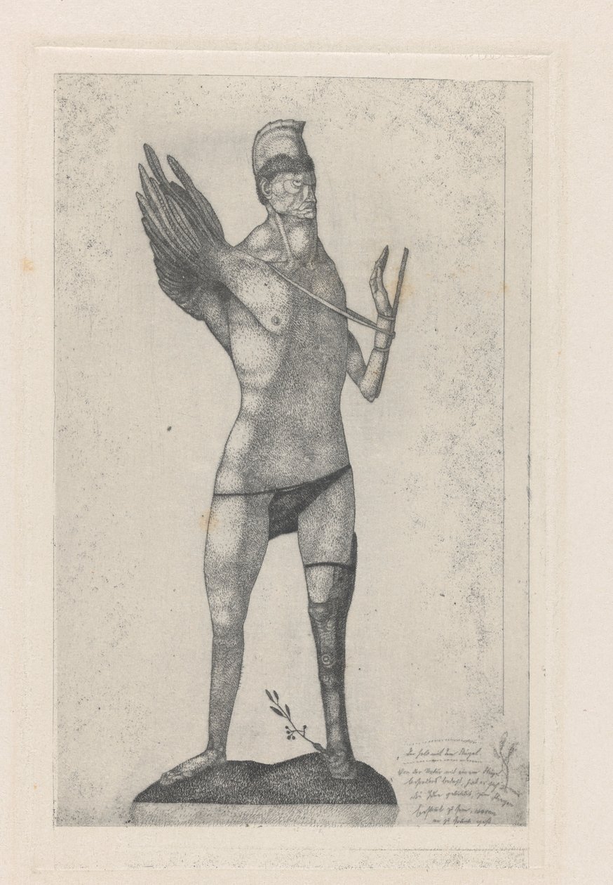 Hjälten med vingen, 1905. av Paul Klee