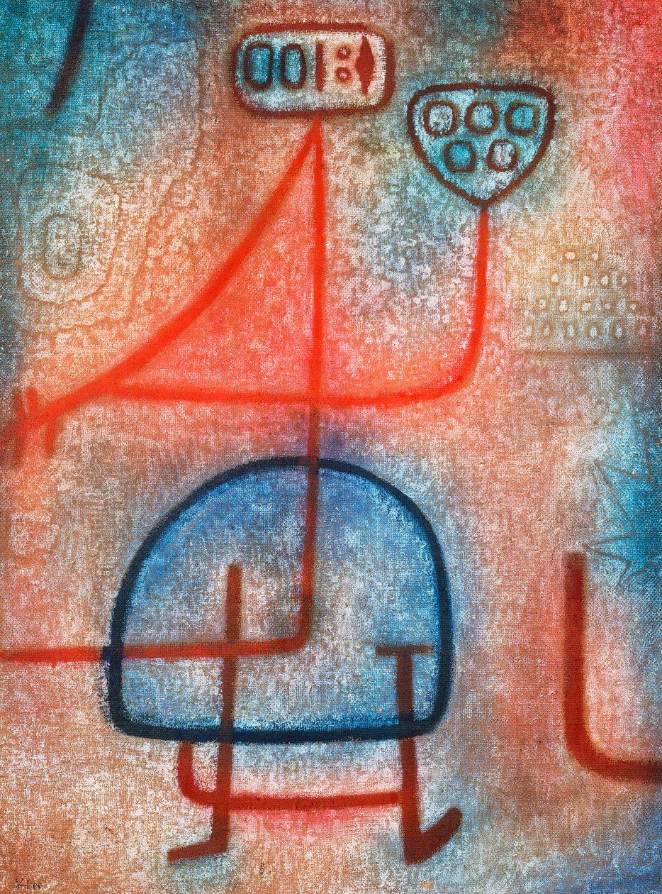 Den vackra trädgårdsmästaren (olja på duk) av Paul Klee