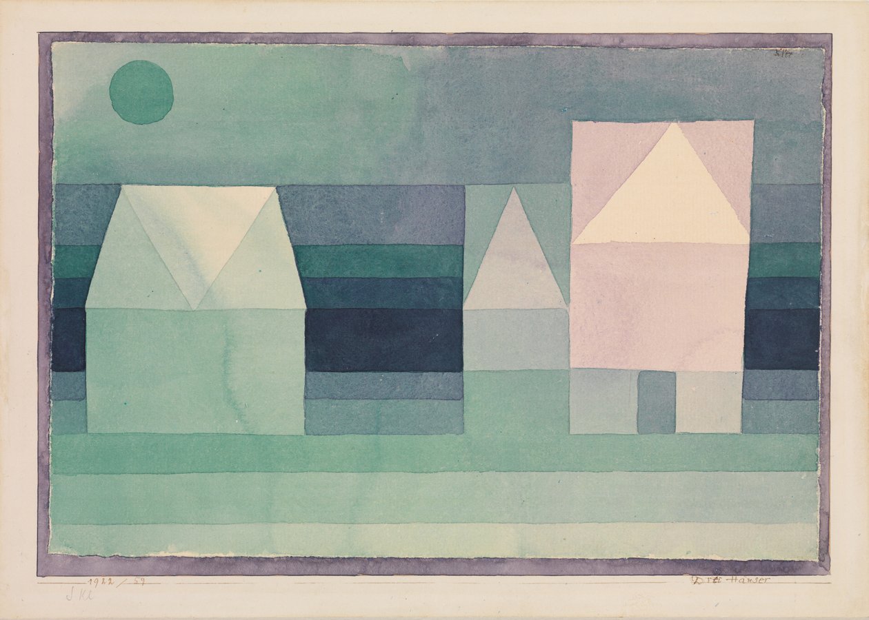 Tre hus av Paul Klee