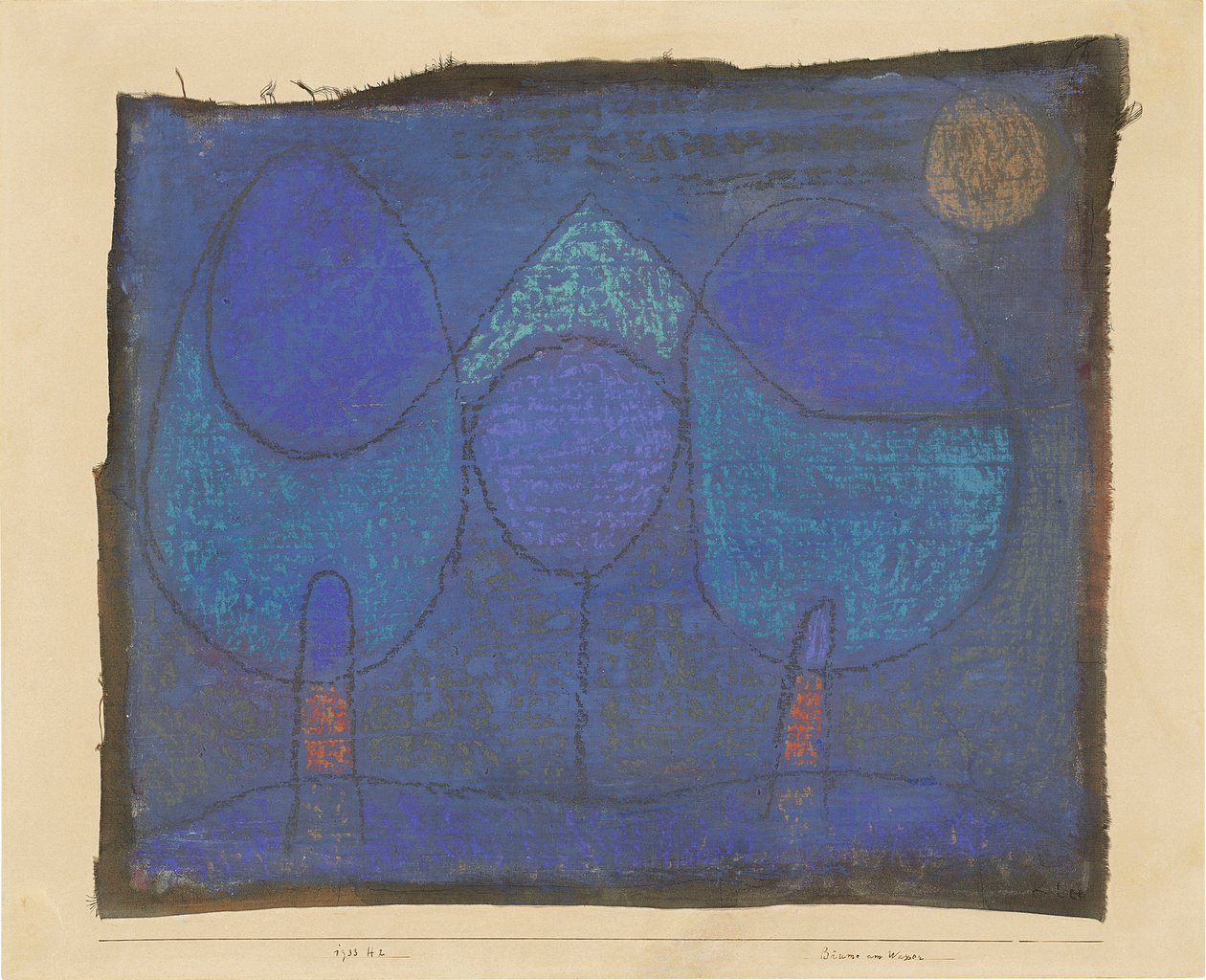 Träd vid vattnet, 1933. av Paul Klee