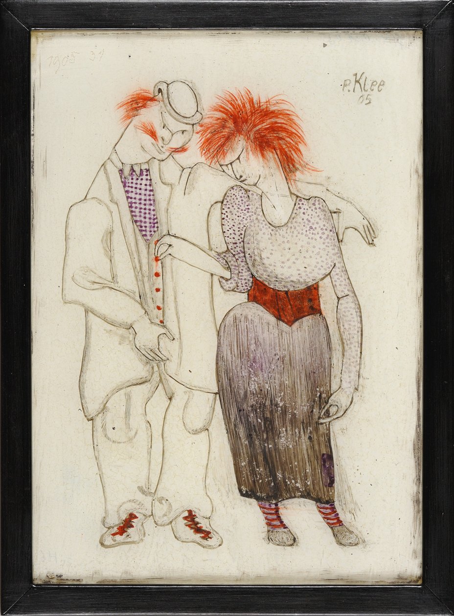 Verkommennes Paar Dåligt könspar, 1905. av Paul Klee