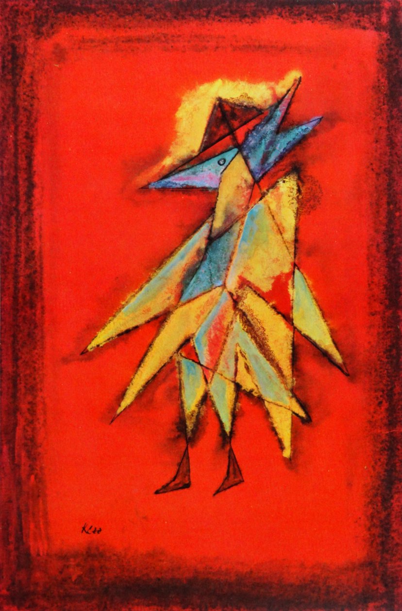 Visionary Birdman, ca 1930 (olja på duk) av Paul Klee