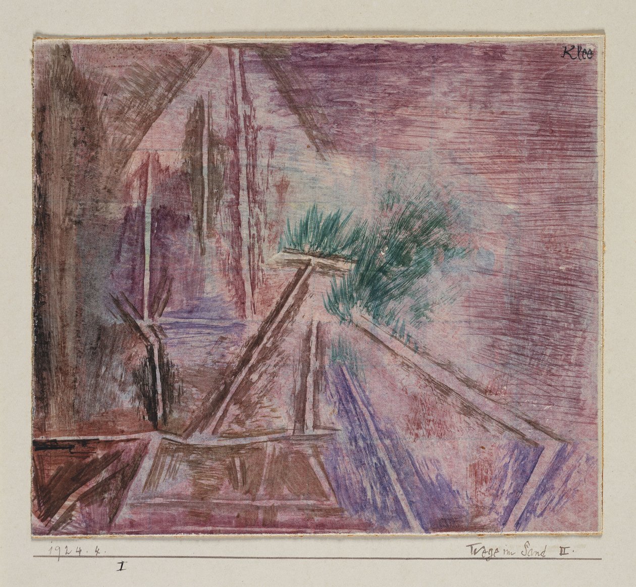 Banor i sanden II av Paul Klee
