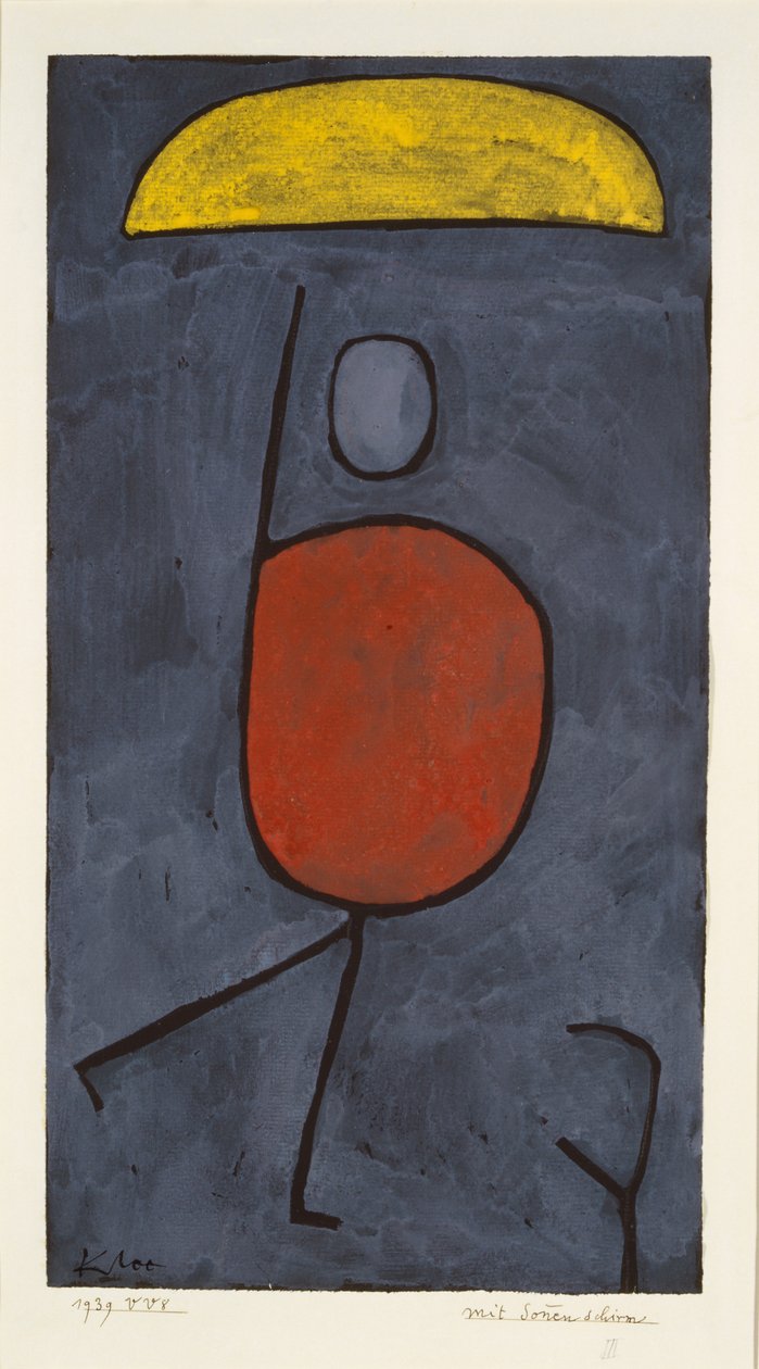 Med ett paraply, 1939. av Paul Klee