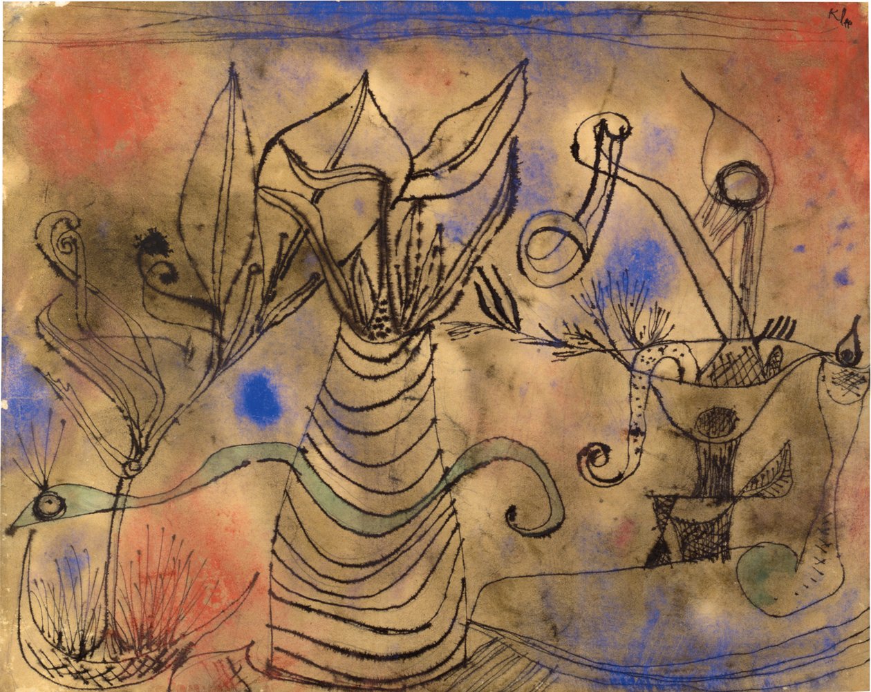 Med ormen, 1924. av Paul Klee