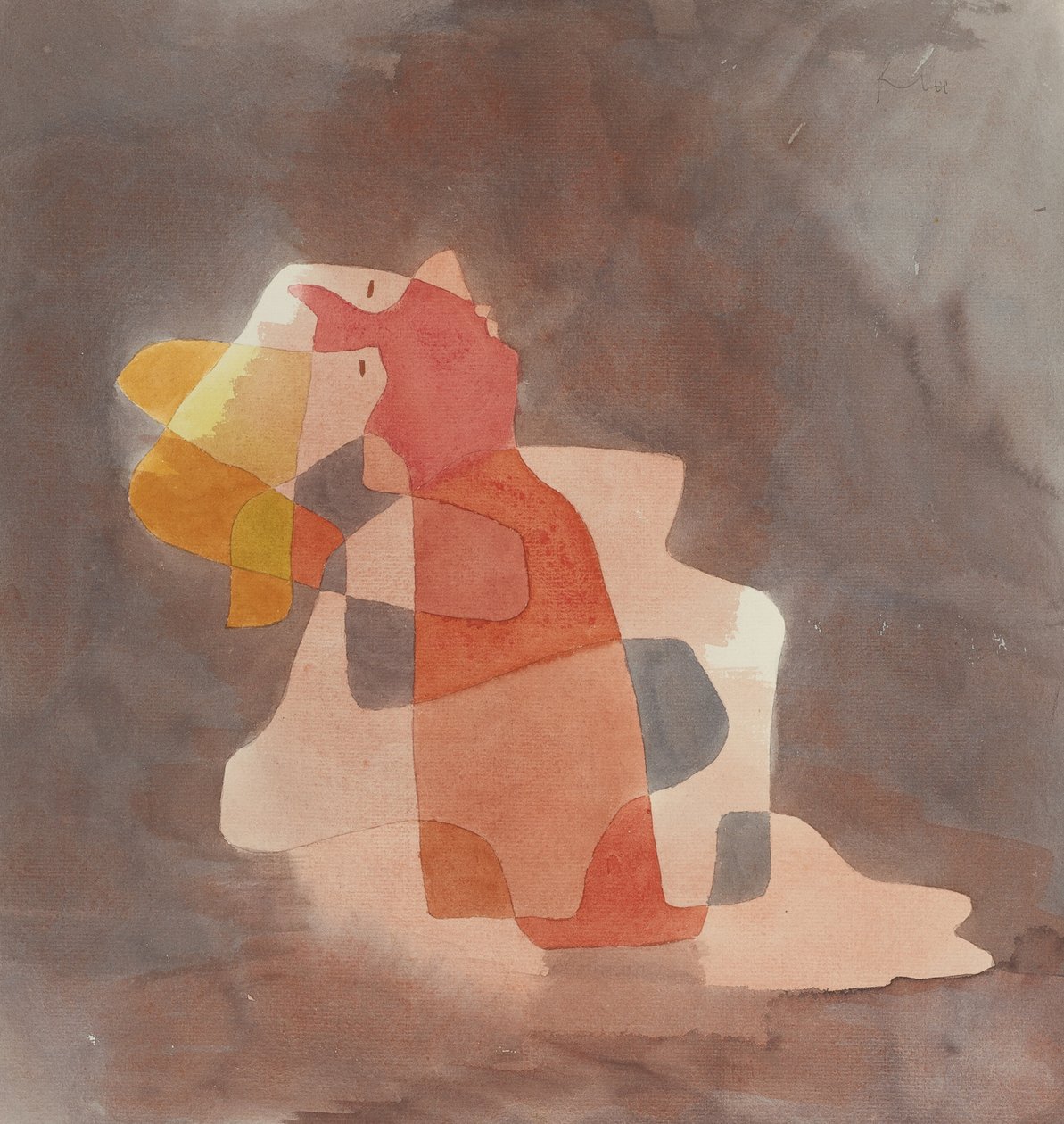 Kvinna som lutar sig tillbaka, 1929 av Paul Klee