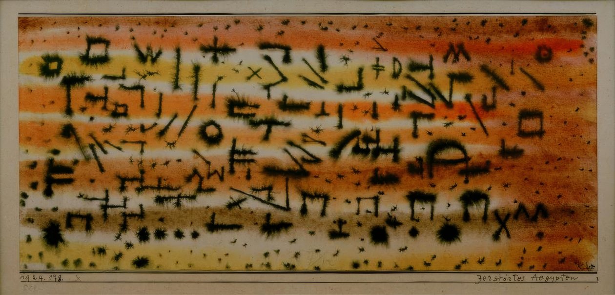 Förstörde Egypten av Paul Klee