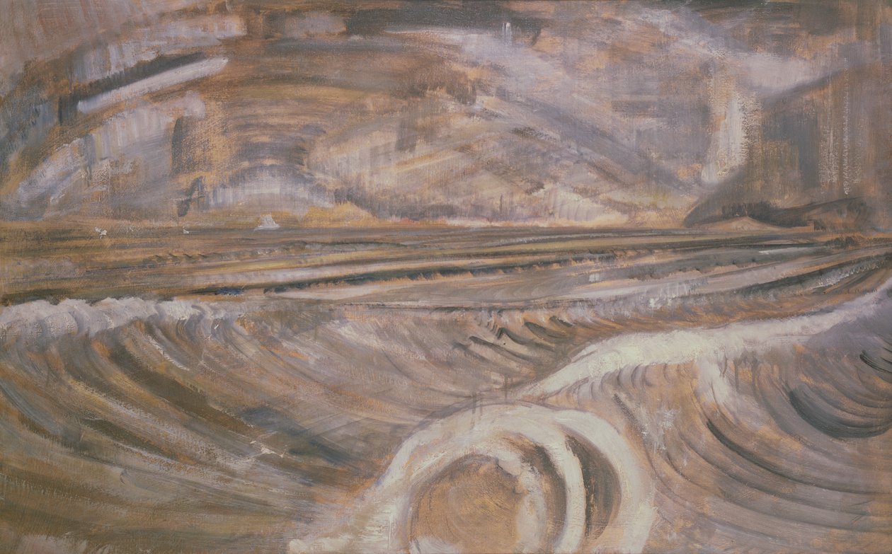 Dymchurch, ca 1921 (olja på duk) av Paul Nash