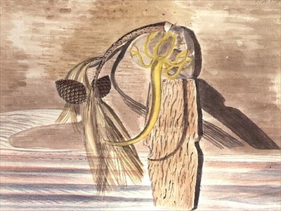 Objekt på sanden av Paul Nash