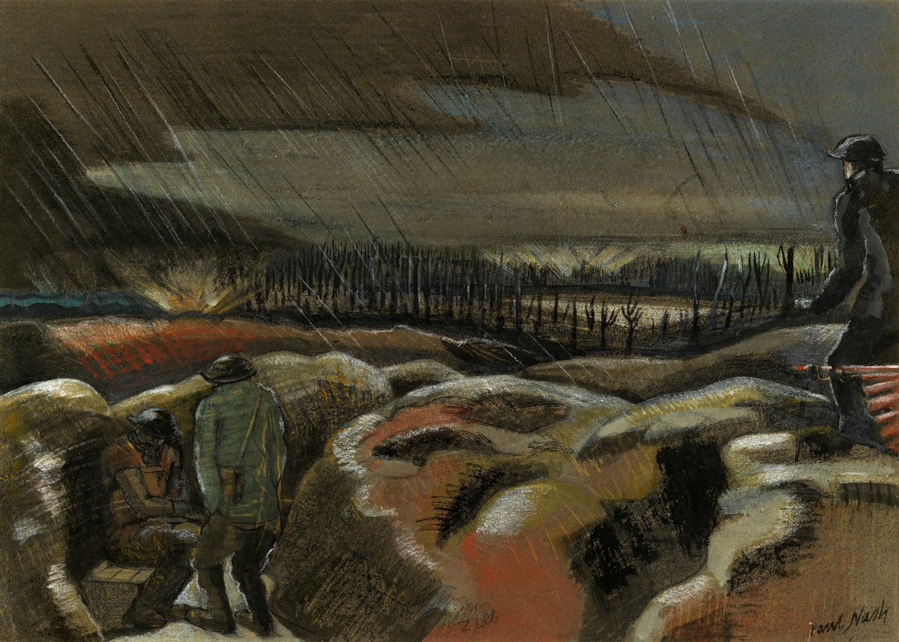 Shellburst, Zillebeke av Paul Nash