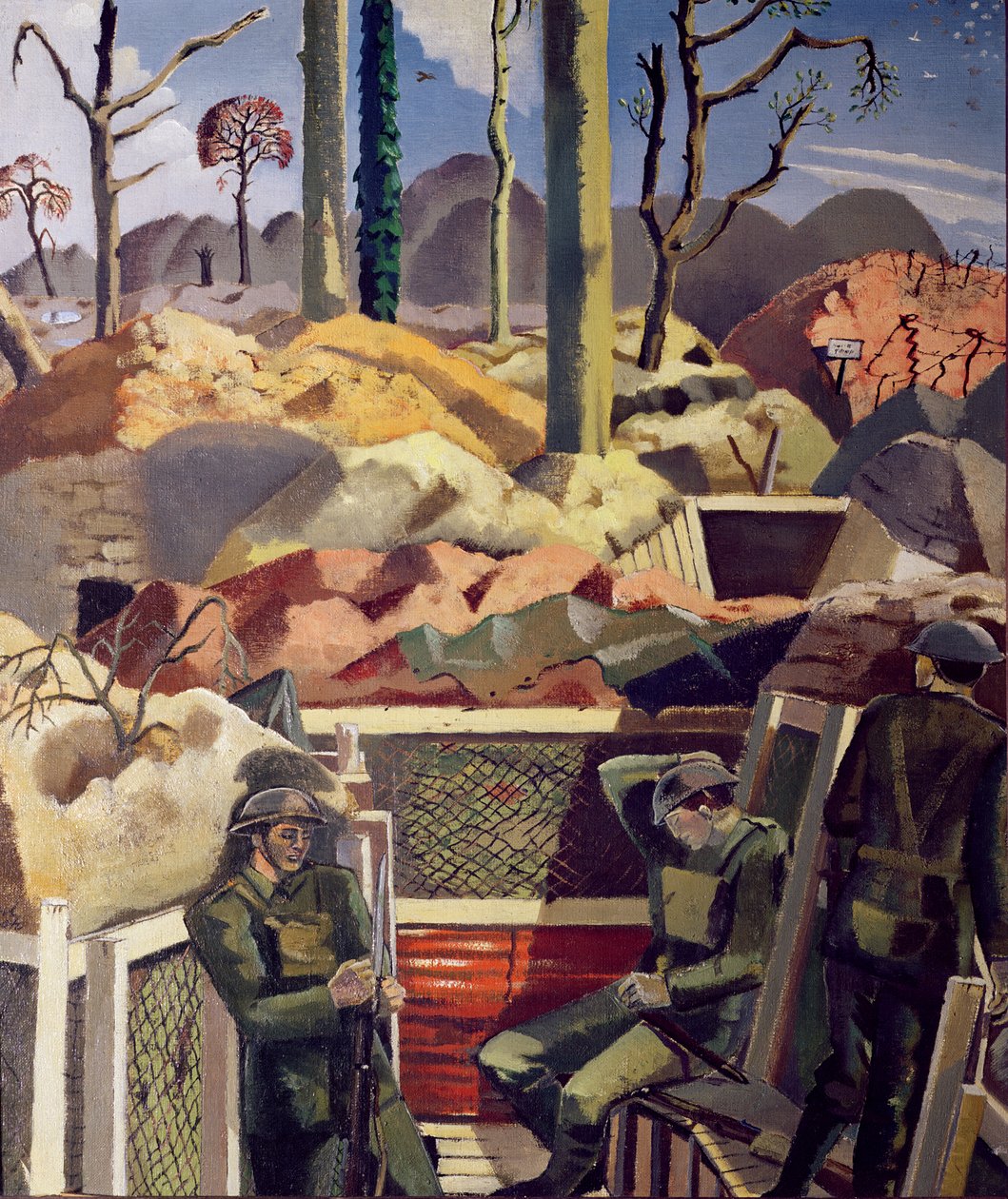 Vår i skyttegravarna, Ridge Wood av Paul Nash