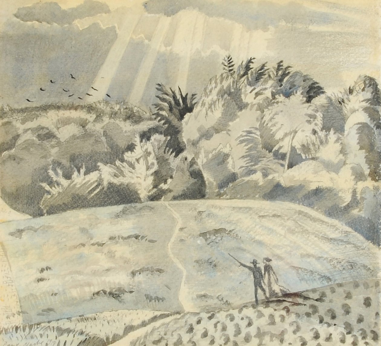 Fältvägen av Paul Nash