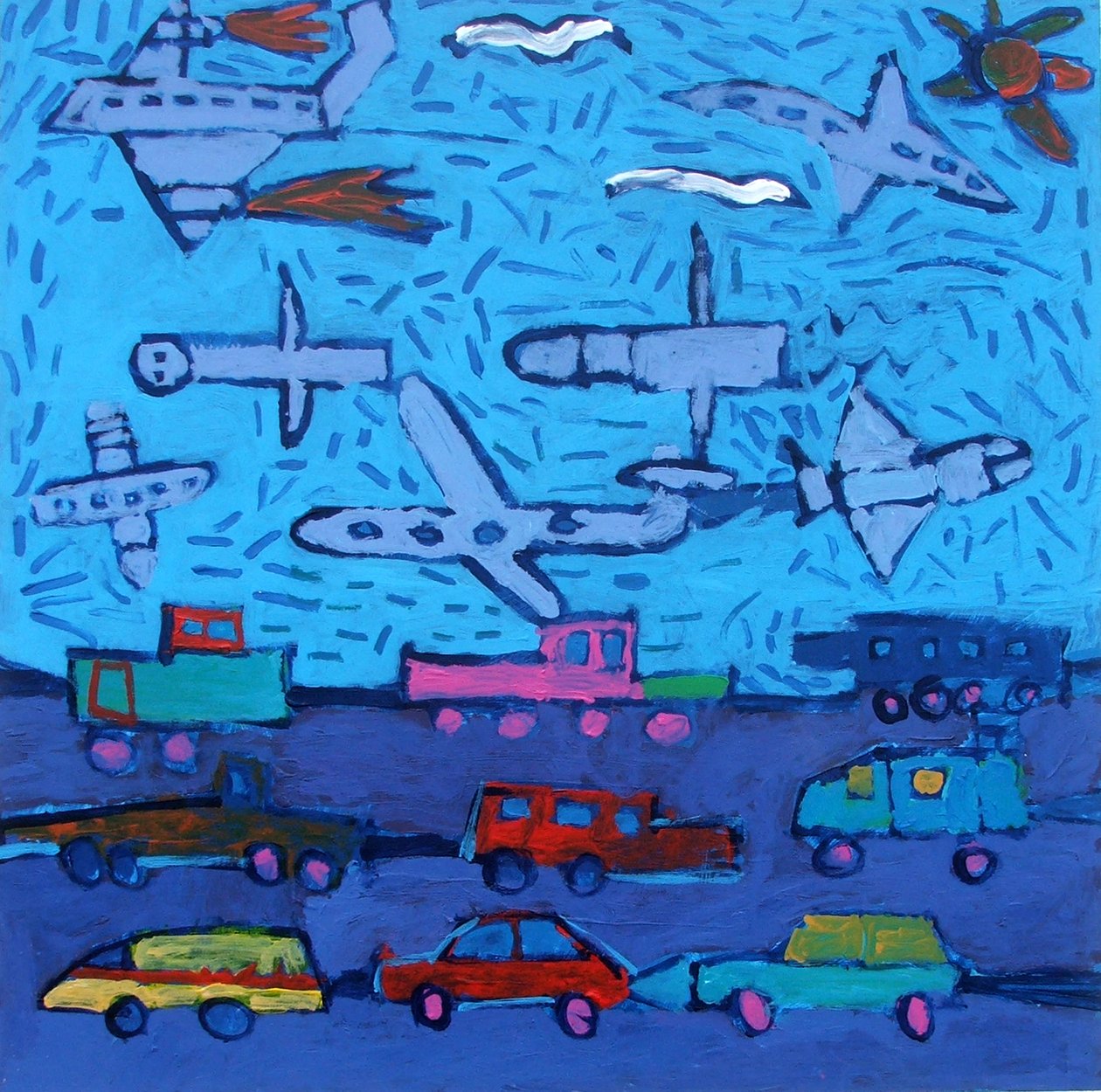 Pollution IN (akryl ombord) av Paul Powis
