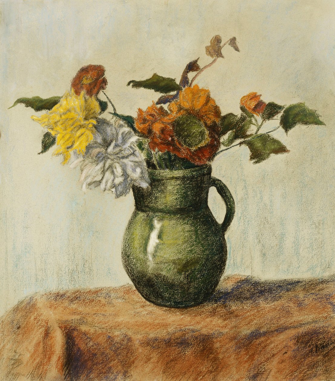 Vas med blommor; Vase de Fleurs, ca 1900 av Paul Elie Ranson