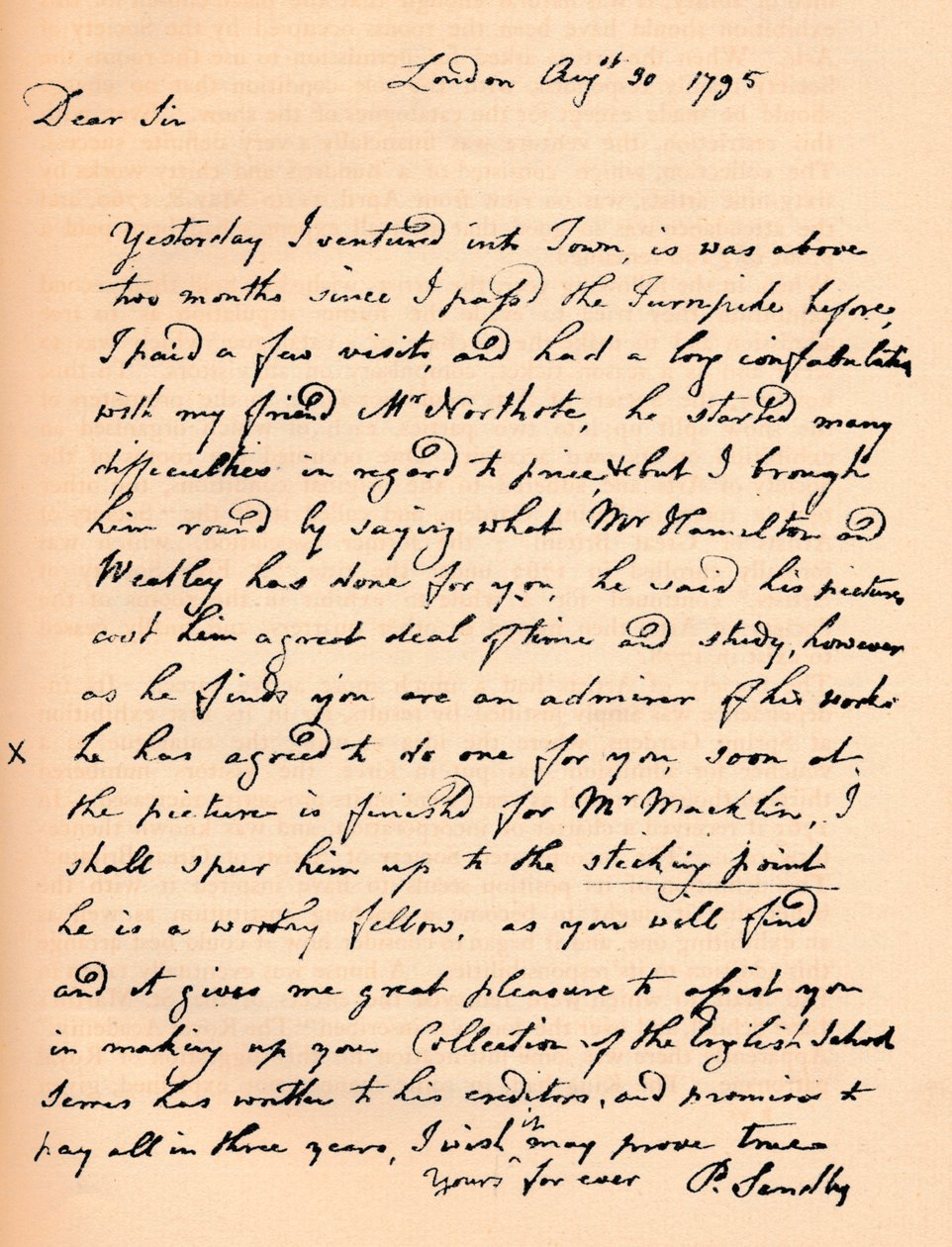 Ett brev från Paul Sandby, 1795 1904 av Paul Sandby