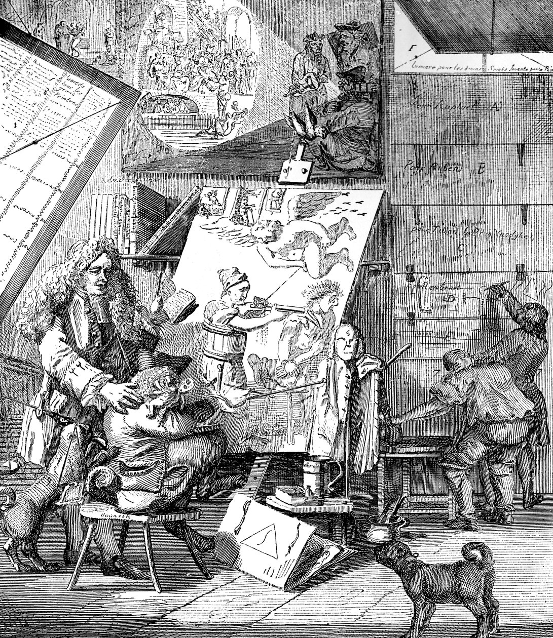 Burlesk på burlesk, 1753. av Paul Sandby