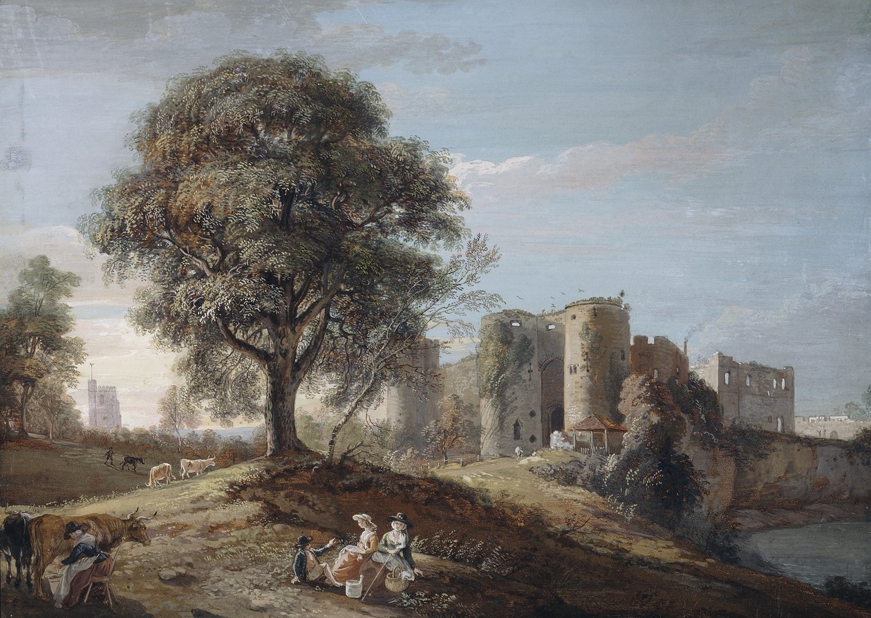 Chepstow Castle, 1790-talet av Paul Sandby