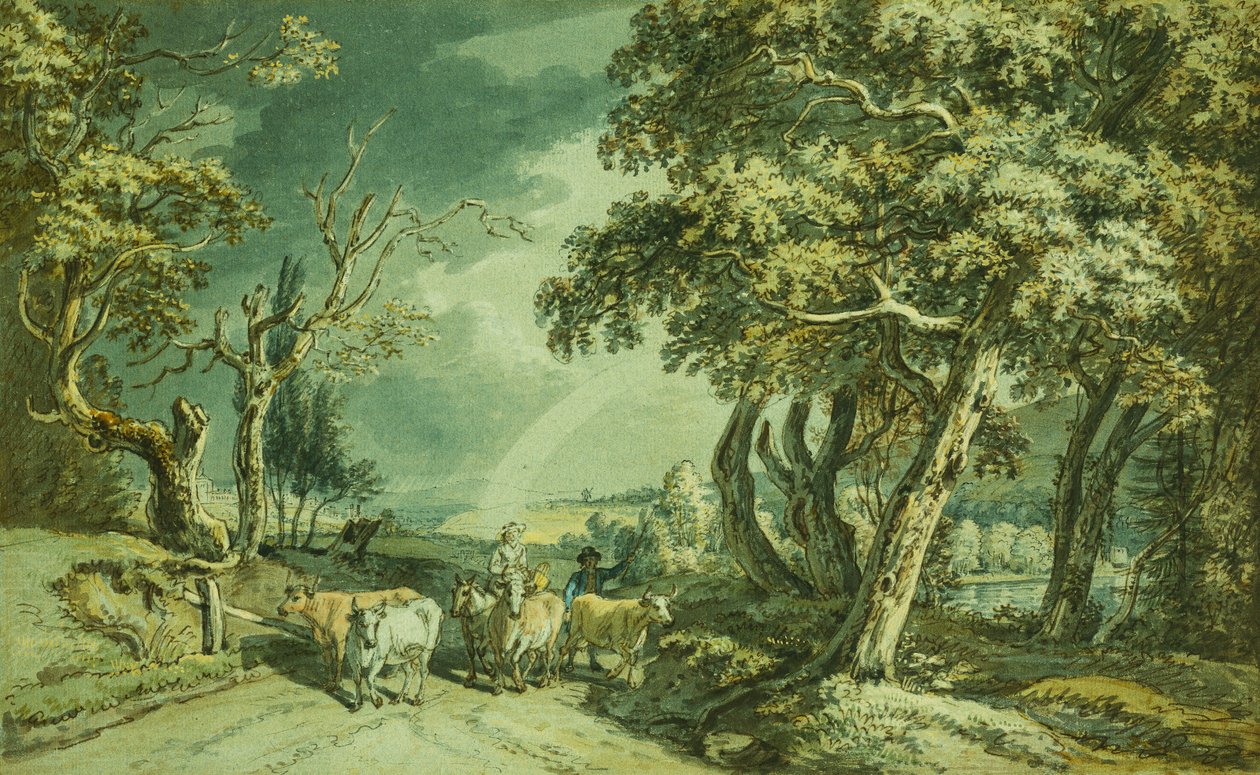 Går till marknaden, av Paul Sandby