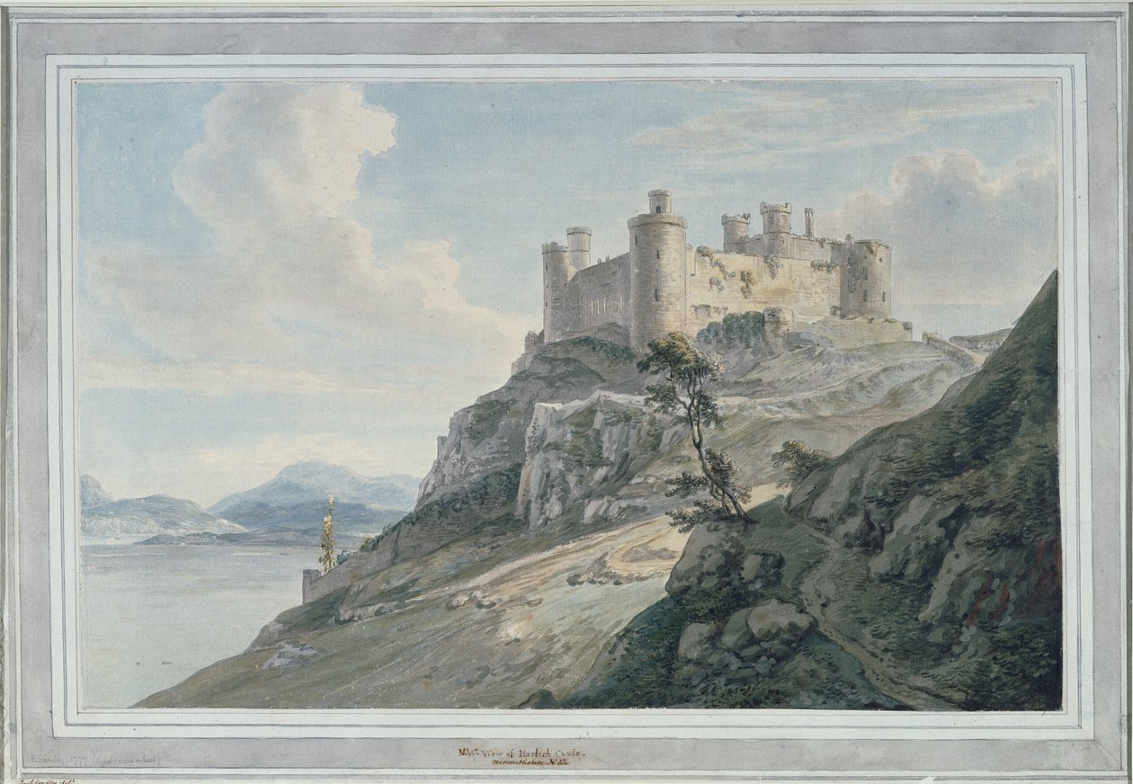 Harlech slott av Paul Sandby