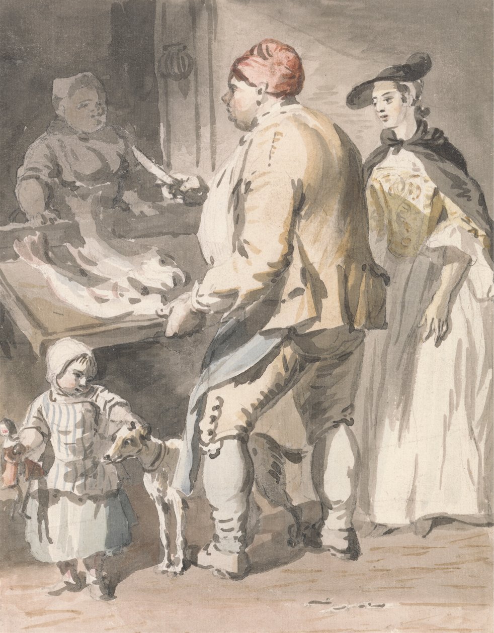 London Cries: En fiskhandlare av Paul Sandby
