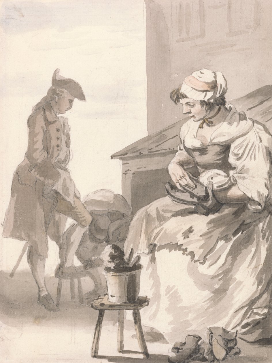London Cries: Shoe Cleaner av Paul Sandby