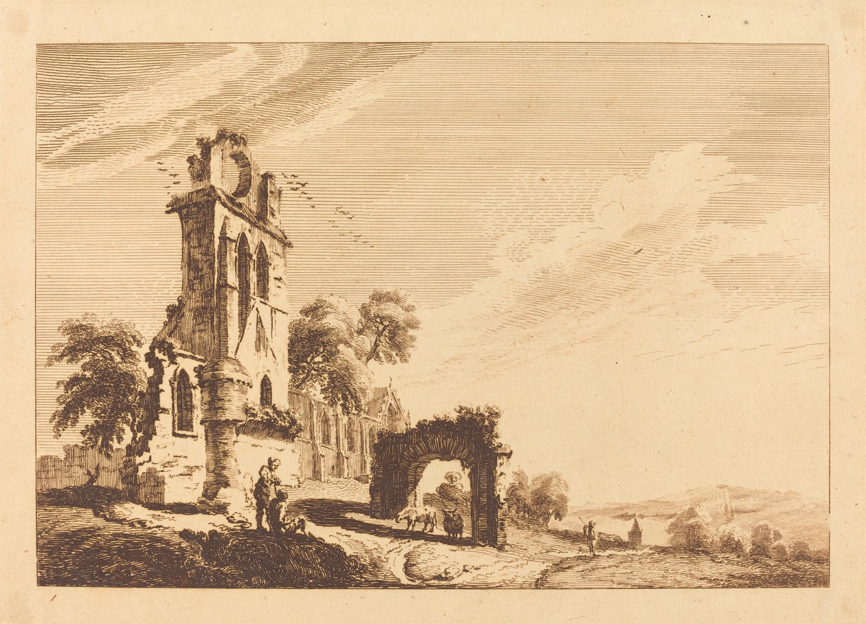 Förstörda Abbey av Paul Sandby