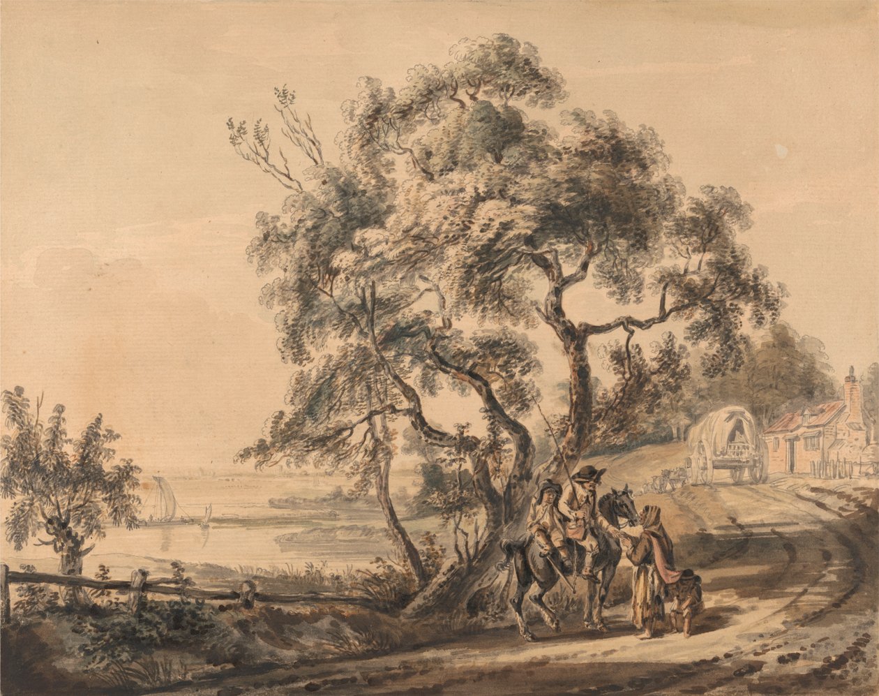 Zigenarens spåkvinna av Paul Sandby
