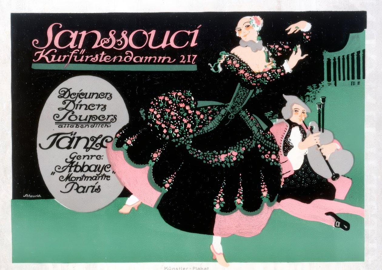 Sanssouci / Kurfürstendamm 217 / Lunch / Middag / Soppa av Paul Scheurich