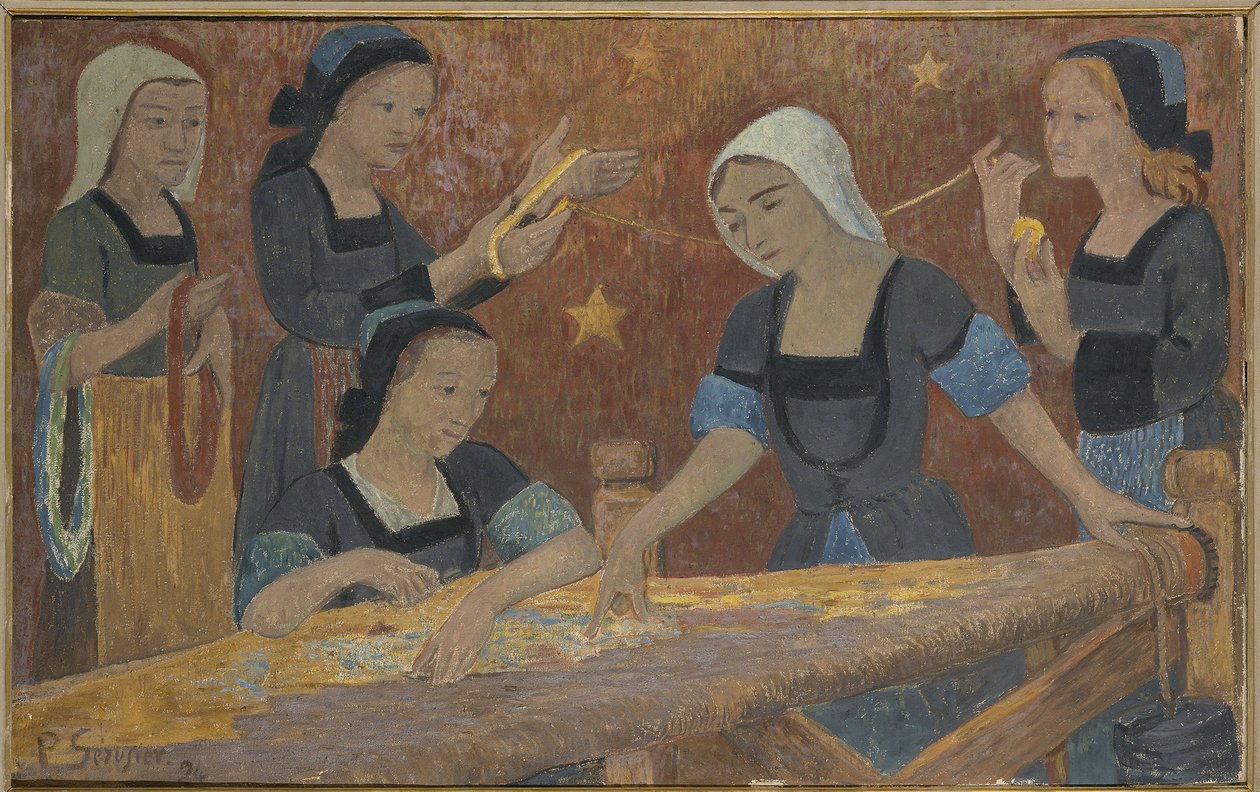Gobelängen (de fem vävarna) av Paul Sérusier