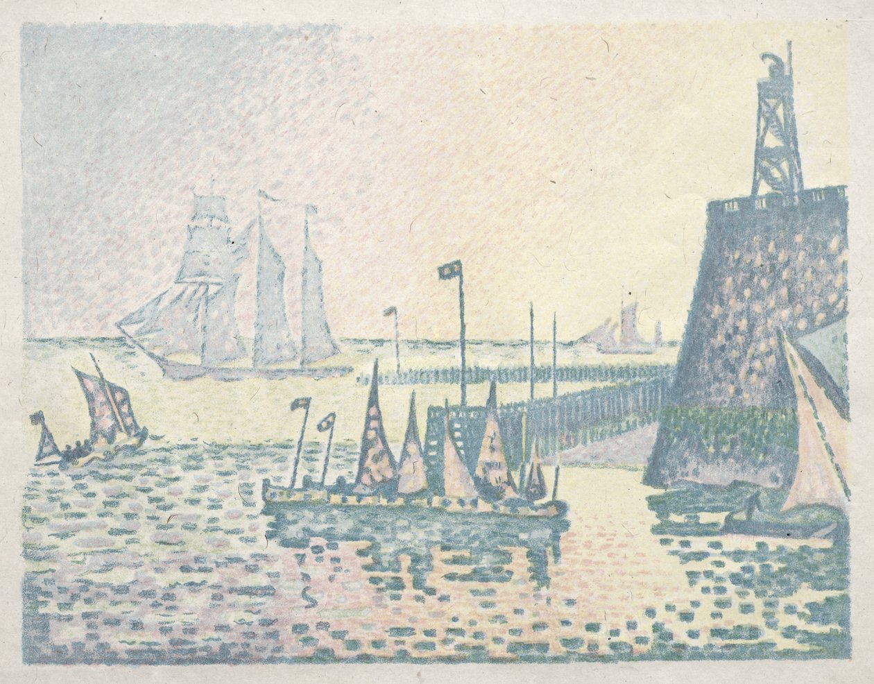 Kväll, Bryggan vid Vlissingen av Paul Signac