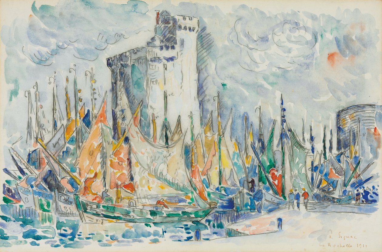 La Rochelle, 1911 av Paul Signac