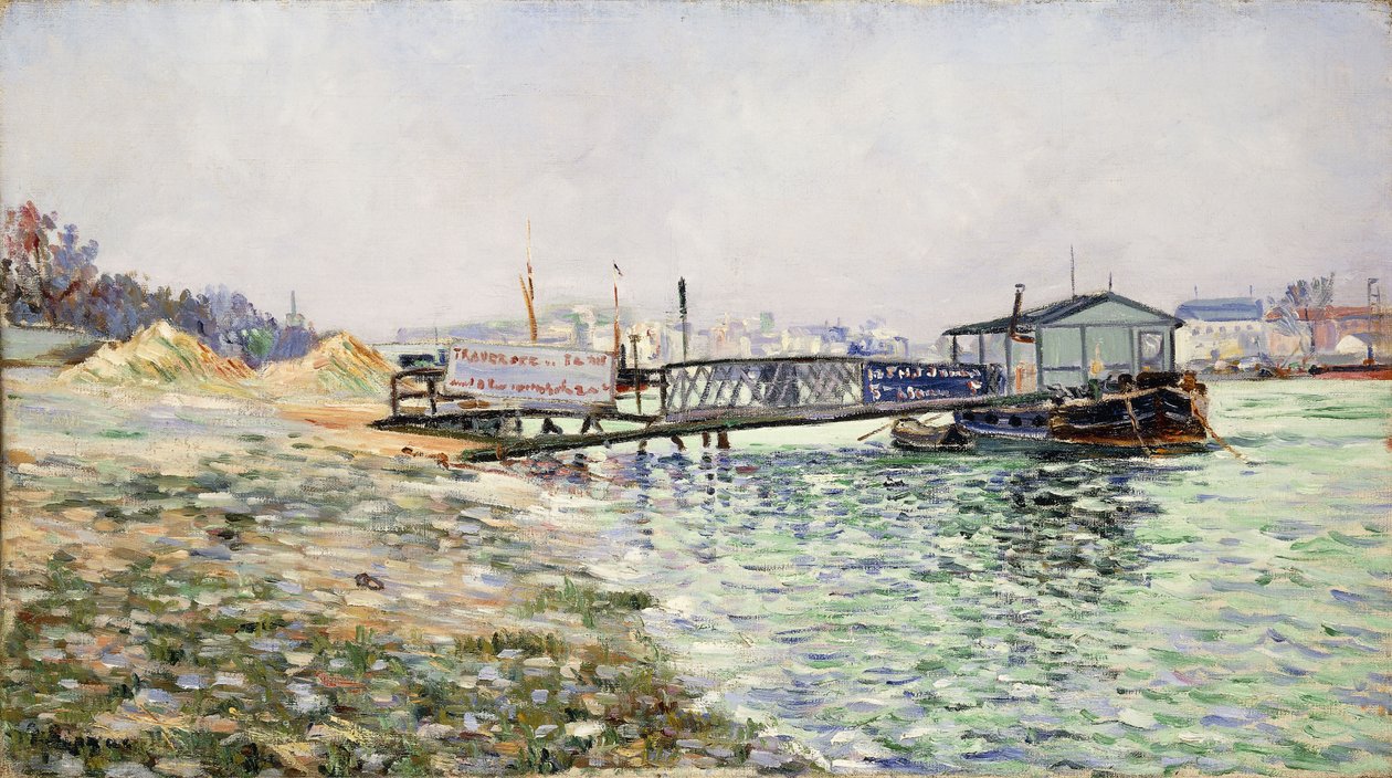 Seinen vid Jardin des Plantes, 1884 av Paul Signac