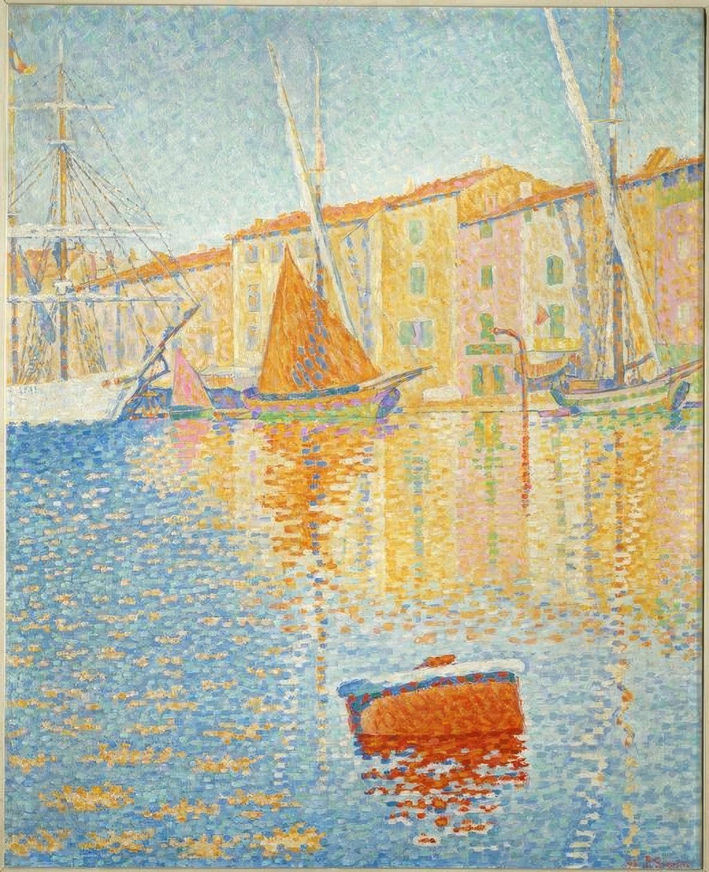 Den röda bojen av Paul Signac