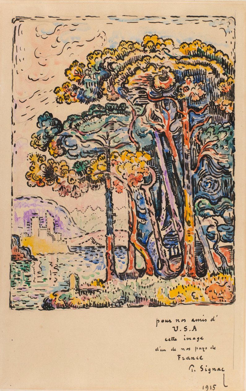 Landskap av Paul Signac