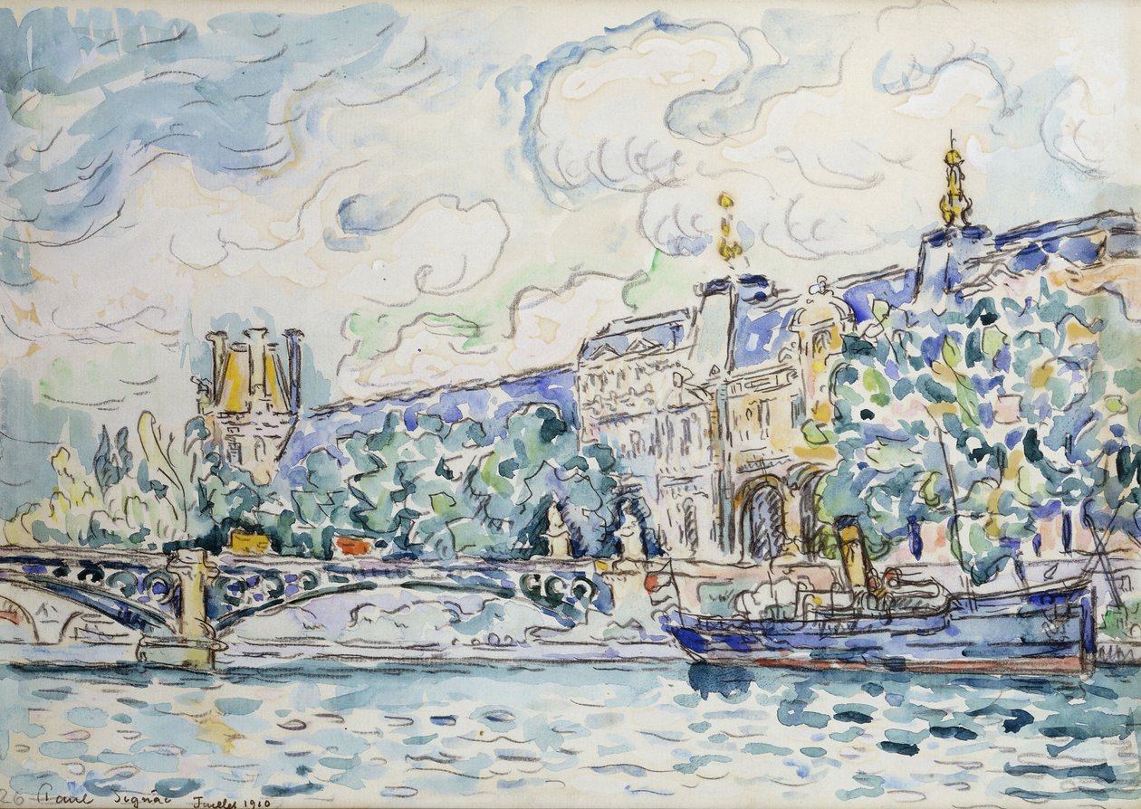 Louvren, 1910 av Paul Signac