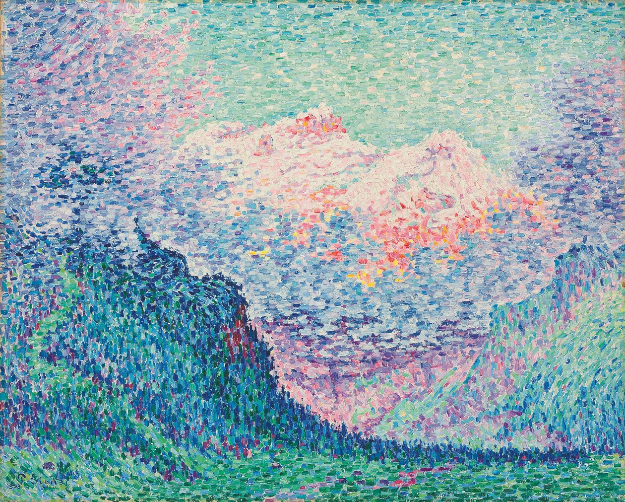 Les Diablerets av Paul Signac