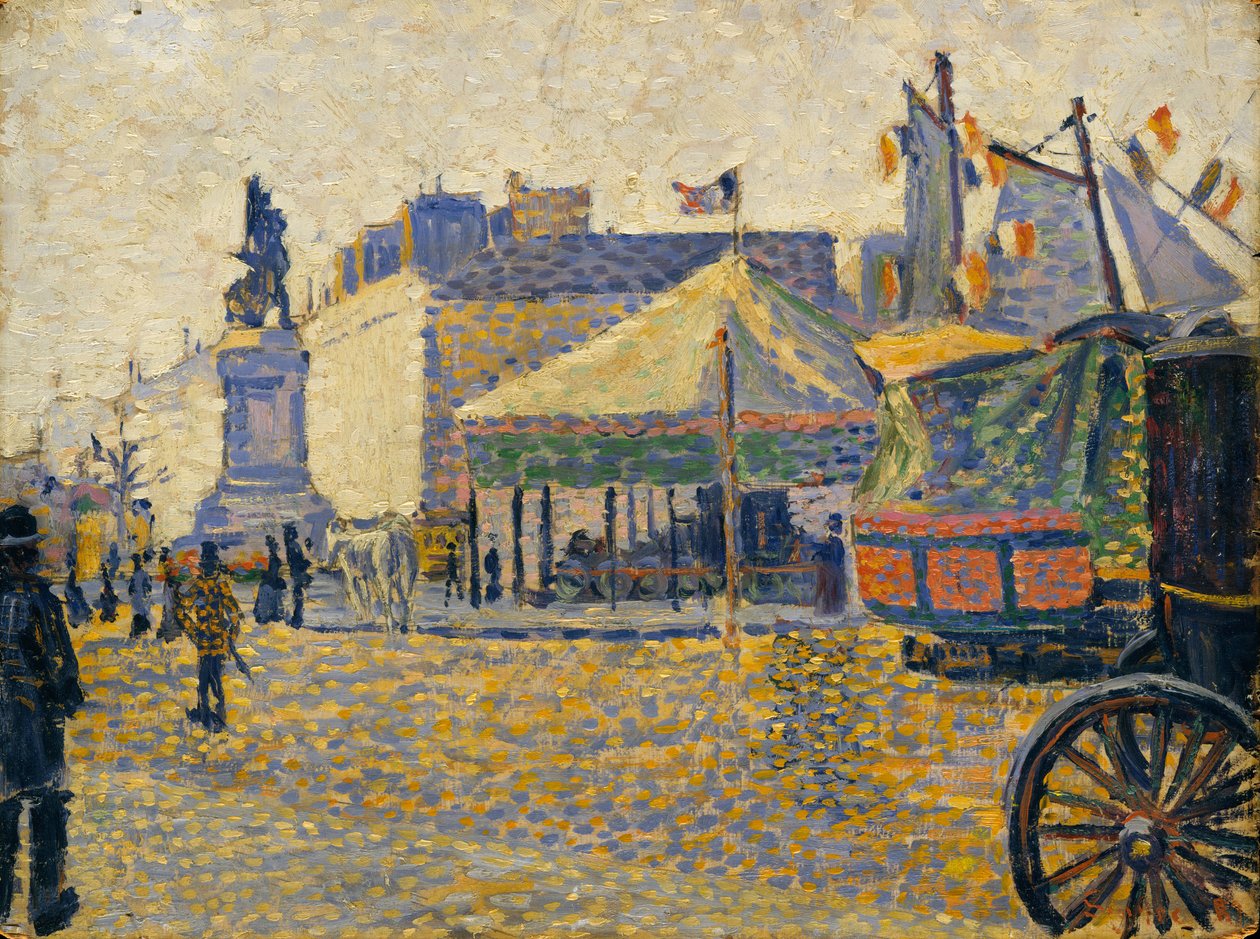 Place de Clichy, 1887 av Paul Signac