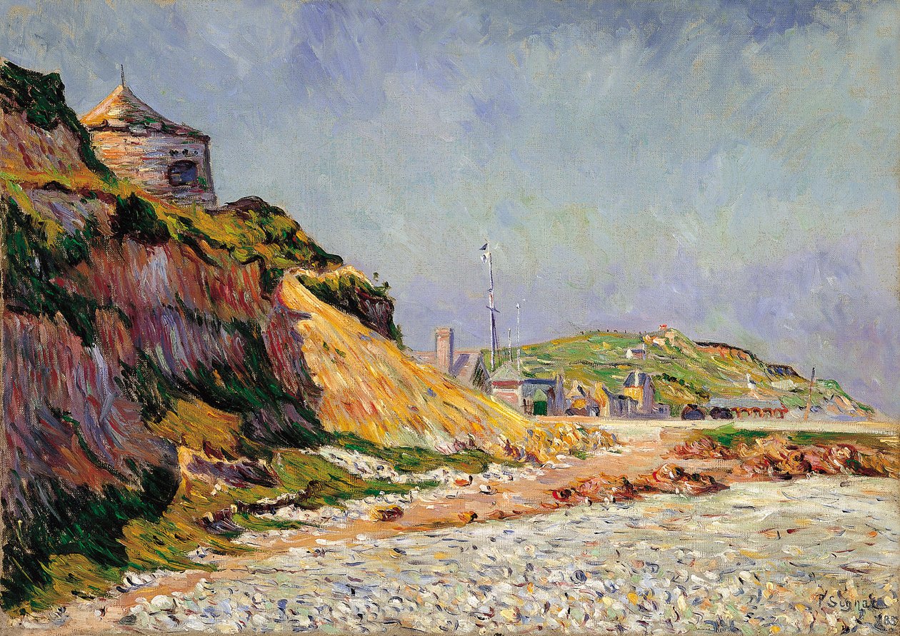 Port-en-Bessin, stranden av Paul Signac