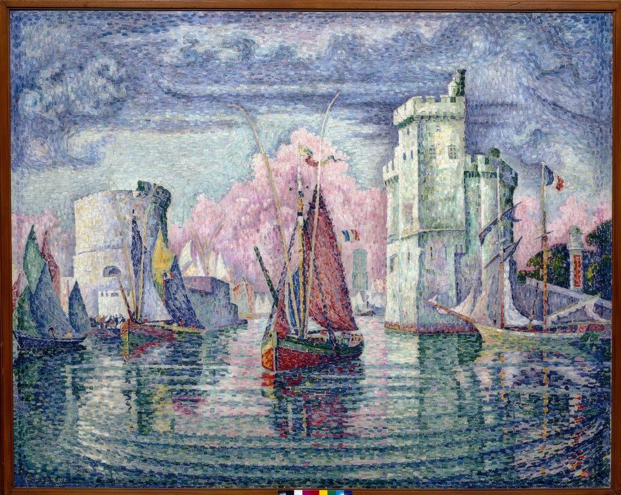 Hamnen i La Rochelle av Paul Signac