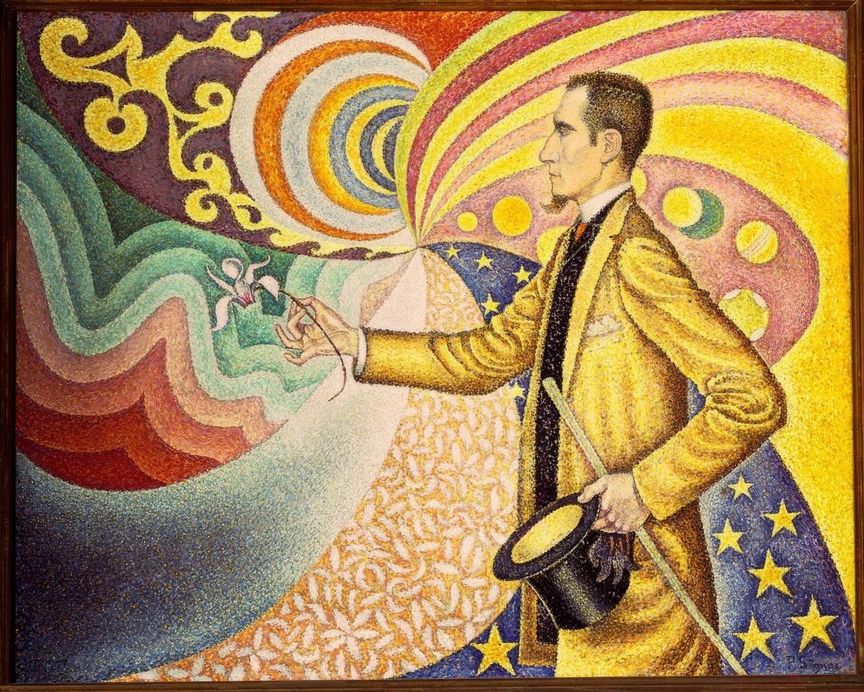 Porträtt av Felix Feneon av Paul Signac