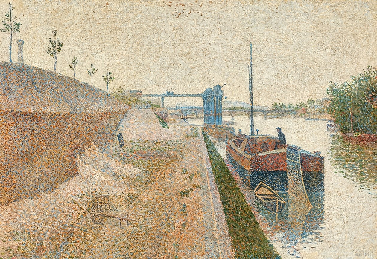 Quai de Clichy. 1887 av Paul Signac