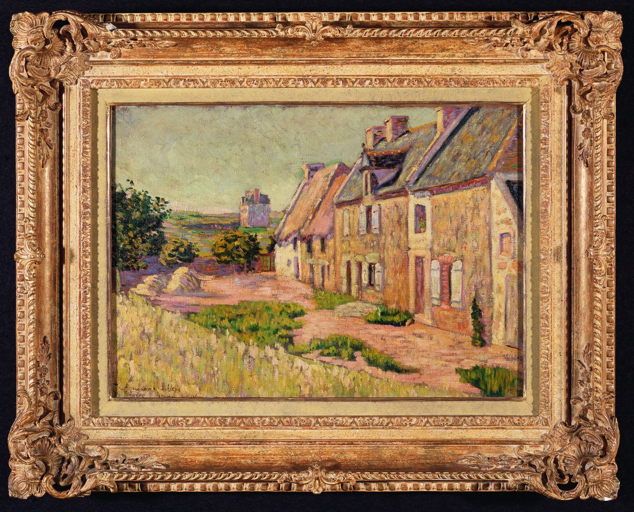 Saint-Briac, innergård i Hue City, 1885 av Paul Signac