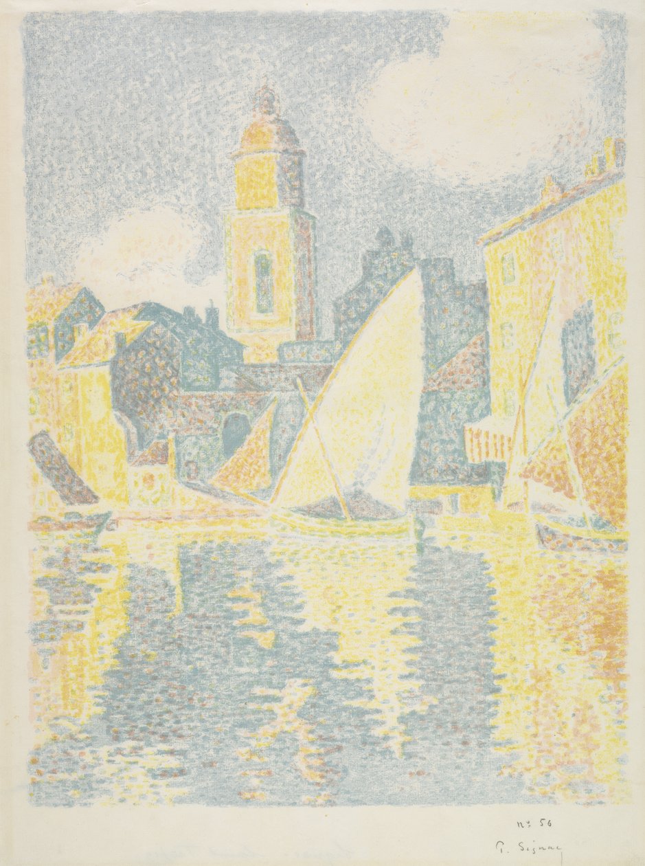 Saint-Tropez: Hamnen, 1897-98 av Paul Signac
